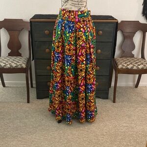 Women’s Multicolor Mosaic Print Maxi Skirt Size M - NWT